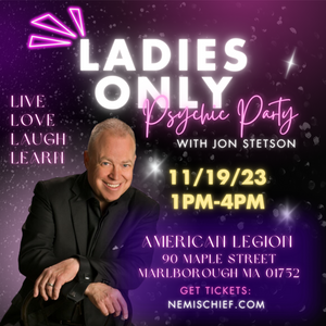 Jon Stetson Ladies Only Psychic Party Ticket