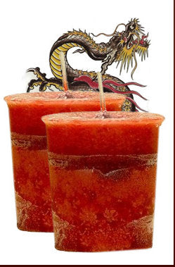 DRAGON'S BLOOD VOTIVE HERBAL CANDLE