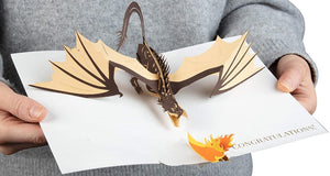 Harry Potter Pop-Up Greeting Card : HUNGARIAN HORNTAIL