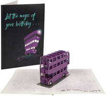 Load image into Gallery viewer, Harry Potter Pop-Up Birthday Greeting Card : KNIGHT BUS