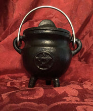 Load image into Gallery viewer, PENTACLE CAST IRON CAULDRON