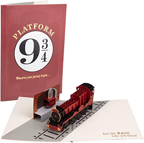 Harry Potter Pop-Up Greeting Card :PLATFORM 9 3/4