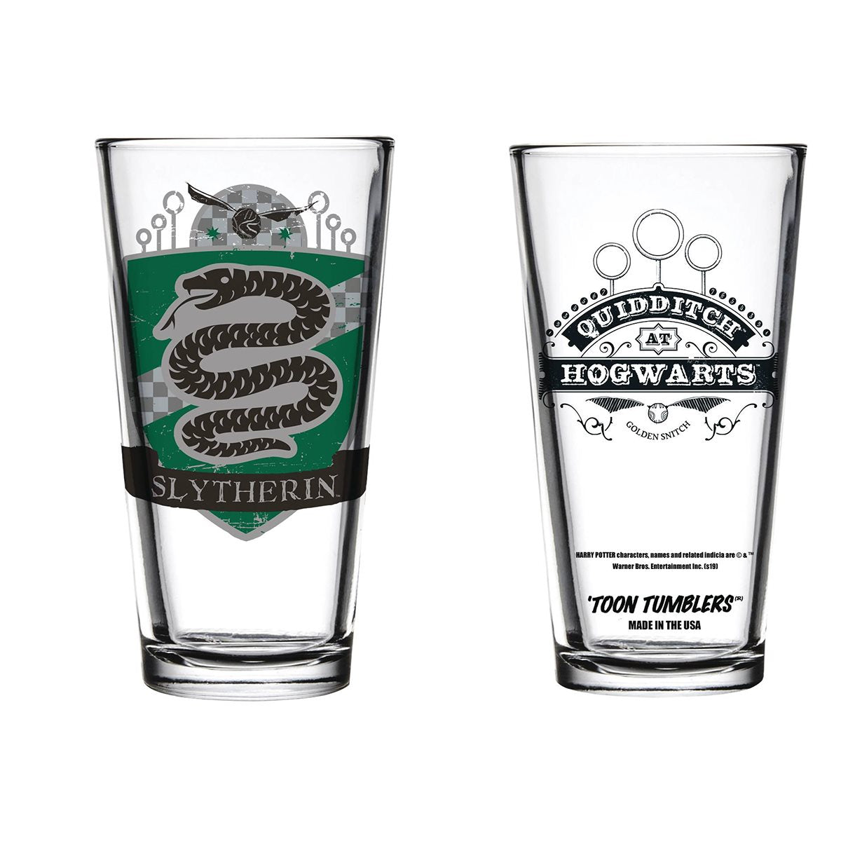 Slytherin Quidditch Pint Glass