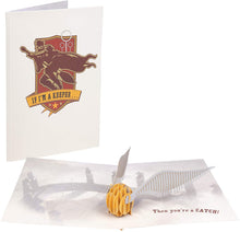 Load image into Gallery viewer, Harry Potter Pop-Up Greeting Card : GOLDEN SNITCH