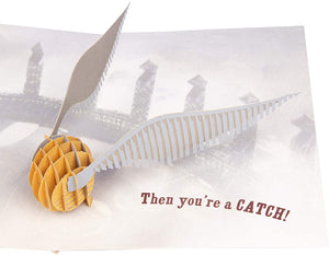Harry Potter Pop-Up Greeting Card : GOLDEN SNITCH
