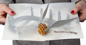 Harry Potter Pop-Up Greeting Card : GOLDEN SNITCH