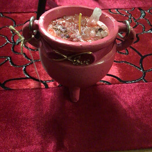 LOVE SPELL CAULDRON CANDLE