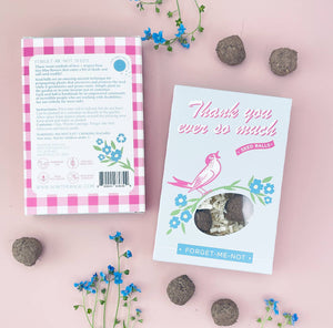 Thank You So Much Forget-Me-Not Garden Seed Ball Gift Box