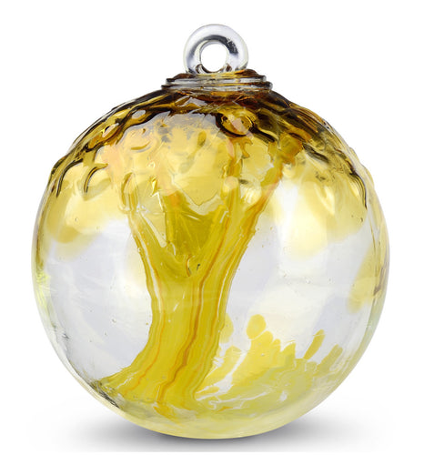 WS: EMBOSSED LEAF WHEATLAND SPIRIT TREE WITCH BALL: