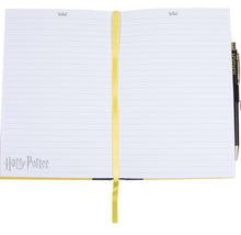 Load image into Gallery viewer, HUFFLEPUFF GRAPHIC PRINT JOURNAL AND PEN SET