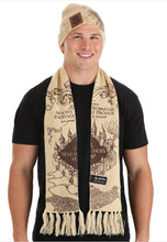 Load image into Gallery viewer, Harry Potter Marauders Map Knit Hat &amp; Scarf Set