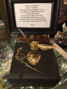 GOLDEN SNITCH ENGAGEMENT RING BOX