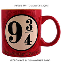 Load image into Gallery viewer, Harry Potter and the Sorcerer&#39;s Stone Platform 9 and 3/4 Jumbo Ceramic Mug, 20-Ounces